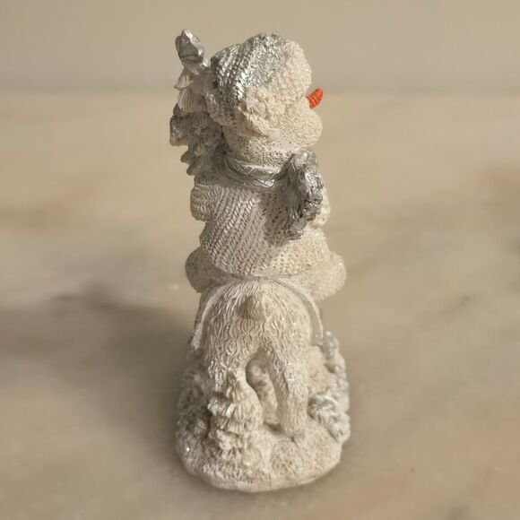 Snowmans Riding Polar Deer /Bear Resin Figurines Cornerstone Creations Vntg 2000 - Picture 11 of 12